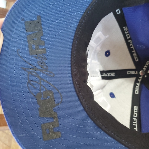 210 Fitted No Sleep Navy Blue Baseb Flat Cap - Picture 5 of 5